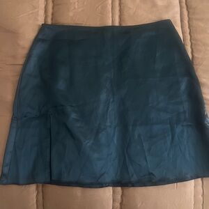 Danielle Guizio Classic black satin skirt Size L